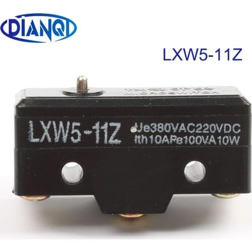 5x LXW5-11Z Micro Inching Switch 3 Screw Terminal Panel Mount Roller Plunger Momentary Micro Travel Witches Button Limit Switch