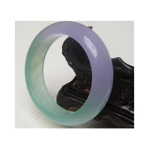 Free shipping ~$wholesale_jewelry_wig$ NEW 100% NATURAL BEAUTIFUL GREEN LAVENDER BANGLE BRACELET 59MM