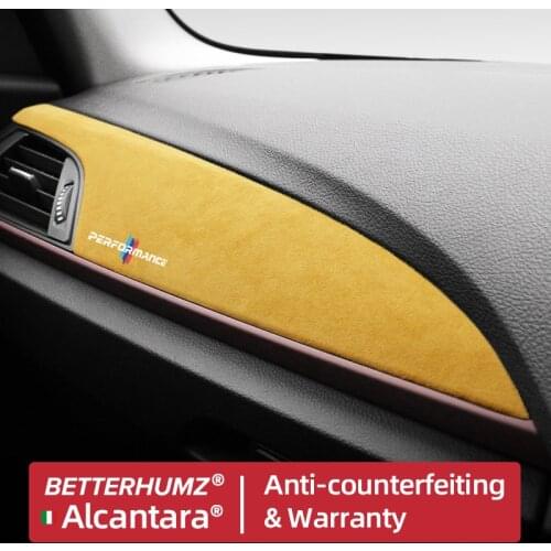 BETTERHUMZ Alcantara Car Dashboard Decals Interior Trim For BMW F20 F21 F22 F23 1 2 Series M Performance Stickers Accessories