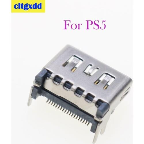 Cltgxdd 100pcs HD interface For PS5 HDMI-compatible Port Socket Interface for Sony Play Station 5 HDMI-compatible Port Connector