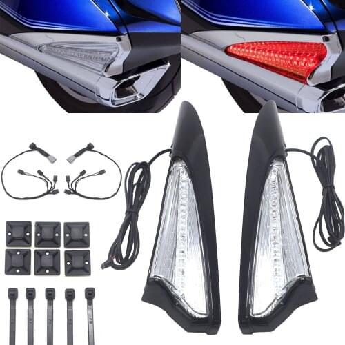 For Honda Goldwing GL1800 GL 1800 F6B Motorbike Saddlebag Accent Swoop LED Light Turn Signal Case NEW 2018 2019 2020 2021