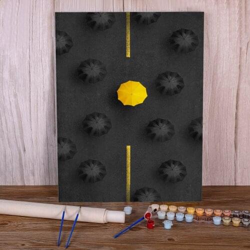 Photograph European Landscape DIY Paint By Numbers Complete Kit Oil Paints 40*50 Canvas s Loft Wall Wholesale