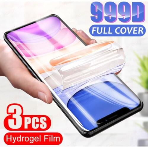 3PCS Hydrogel Film On the Screen Protector For iPhone 11 12 Pro X XR XS MAX Screen Protector On iPhone 7 8 6s Plus SE Soft Film
