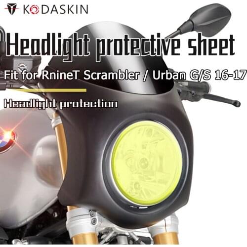 KODASKIN Motorcycle Accessories ABS Headlight Screen Protection Cover Headlight Guard Fit For RnineT Scrambler/Urban G/S 16-17