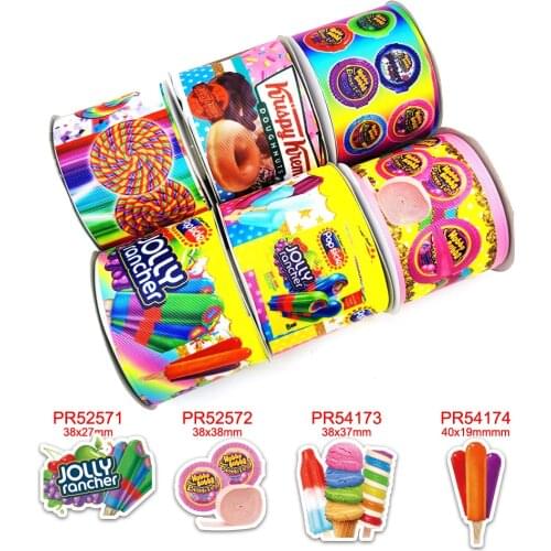 Cartoon characters printed grosgrain ribbon 43073