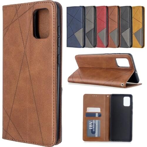 Solid Color Wallet Flip Leather Phone Case For Samsung Galaxy A01 A02 A02S A7 A10 A10S A10E A11 A12 J4 J6 PLUS M02 M10 M11 Cases