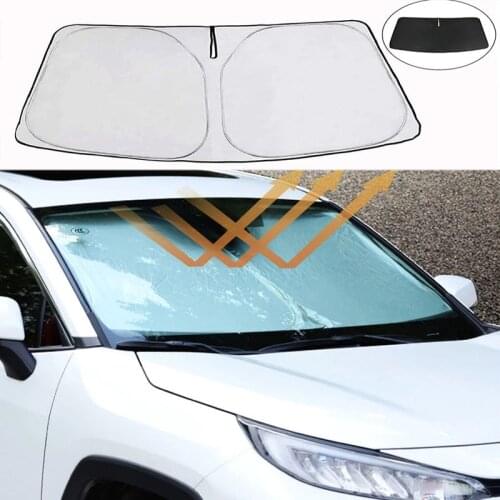 For Toyota RAV4 2019 2020 2021 Windshield Sun Shade Heat Shield Reflector Cover Foldable Car Front Window Sunshade