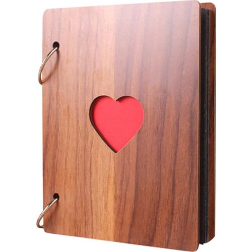 Creative 6-inch love wooden album collectors edition retro handmade album youth graduation photo gift commemorative album