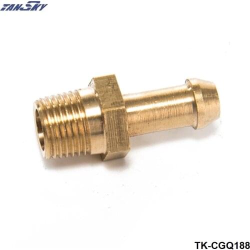 Brass Hex Hose Barb Fitting Boost Nipple Fit For Garrett T2 T25 T28 T3 T34 Turbo 1/8 TK-CGQ188
