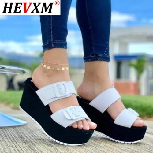 Summer Woman Wedges Slippers Casual Shoes Ladies Fashion Slip-On Female High Quality Sandals Woman Shoes New Zapatos De Sandalia
