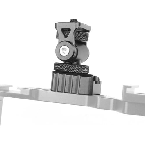 Mini Monitor Mount Hot Shoe Adapter 1/4" Tripod 180° Tilt 360 Rotation Holder Microphone Flash Light Gimbal Accessories