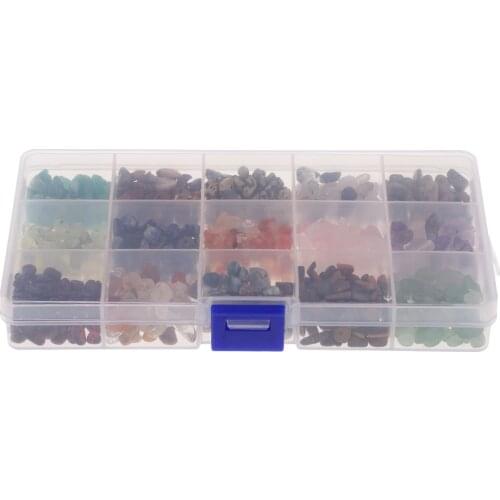 Lots Mixed Gemstone Chips Beads Jewellery Making Smooth Semi Precious Crafts