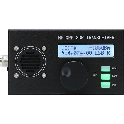 10W Max uSDX 8 Band SDR All Mode USB, LSB, CW, AM, FM HF SSB QRP Transceiver QCX-SSB with Battery