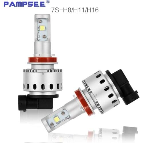 PAMPSEE 7S LED Car Headlight Bulb H11 led XHP50 Chips 80W 16000LM 6500K Auto Led Headlamp Car Styling H4/H7/H8/H9/9005/9006