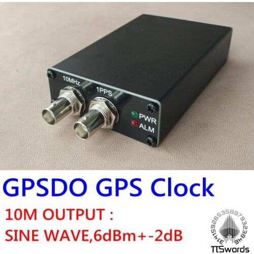 Piswords PLL-GPSDO GPS tame DISCiPLINED clock GPS Receiver 10M Sine Wave / 1PPS SQUARE WAVE GPSDO