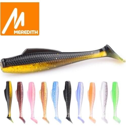 MEREDITH 8pcs/Lot DieZel Minnow Fishing Soft Lures Baits Easy To Fish 80mm 5.9g Lures With Pvc Material T-tail And Smart Body