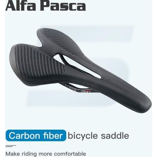 Bicycle Saddle MTB Bicycle Saddle Road Bike Saddle 275*143mm/140g No Logo Carbon Fiber+Leather Bicycle Seat