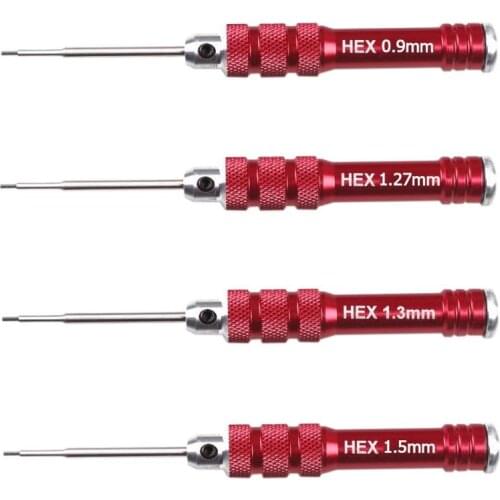 Hex Screwdriver Tool Kit Steel for RC Helicopter Car Drone Aircraft Model Repair Tools Screw Driver 0.9/1.27/1.3/1.5 mm Tools