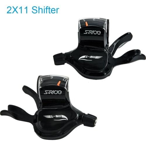 S-Ride SL-M400 MTB Bike Double 11 Speed Shifters Conjoined DIP Bicycle Derailleur Shifting Compatible for Shimano 11S Shifter