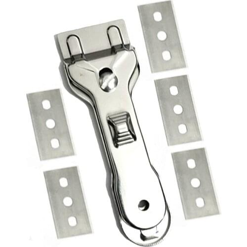 1PC Multifunction Cleaner Hob Scraper Remover with 5pcs Blade for Kichen Cleaning Oven Glass Ceramic Cooker Tools Utility Knife