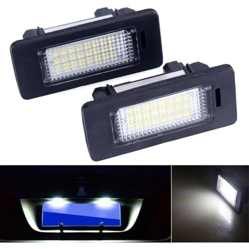 2Pcs License plate light for BMW E39 E60 E70 E71 x5 X6 E60 M5 E90 E92 E93 M3