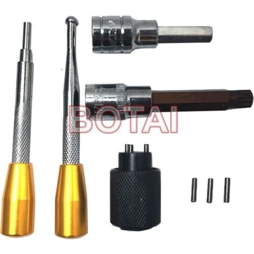6PCS Diesel Common Rail Injector Nozzle Disassemble Tool Kits For BOSCH DENSO, Common Rail Injector Repair Tool