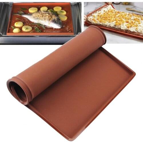 Non-stick Oven Baking Pad Silicone Rubber Multi-functional Cake Tray Swiss Mat Roll Mold Tool Kitchen Bakeware Baking Tools
