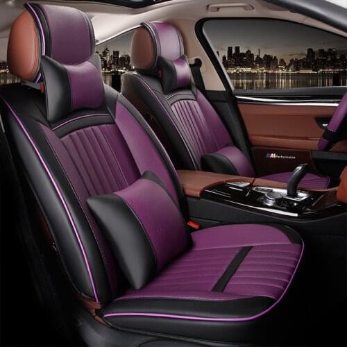 Automobile seat covers car cushion auto for MITSUBISHI lancer ex V3/5/6 Pajero Sport Outlander V73 V77 Grandis EVO IX dx7 purple