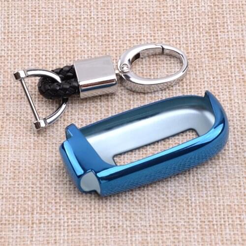 CITALL Key Cover Case Fob Shell Holder Fit for Jeep Grand Cherokee Compass Dodge Charger Dart Journey Chrysler 300C Fiat 500X