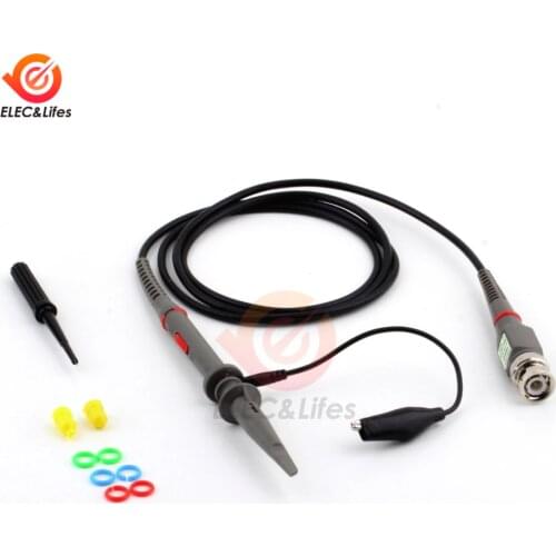 P6100 Oscilloscope Probe DC-6MHz DC-100MHz Scope Clip Probe Test Leads High Precision Scope Analyzer Alligator Test Clip Probe