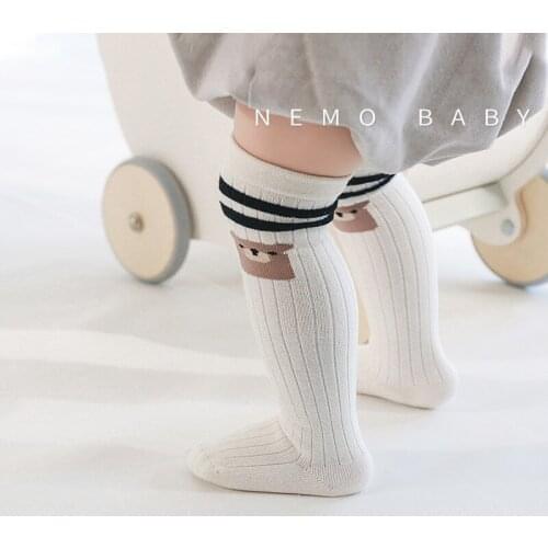 Kids Boys Toddlers Girls Socks Knee High Long Soft Cotton Baby Socks Children Cartoon Loose Baseball Socks