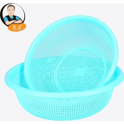 Double plastic kitchen washing vegetables basin drain basket sieve baskets Drain Wash rice bowl drain basket filter