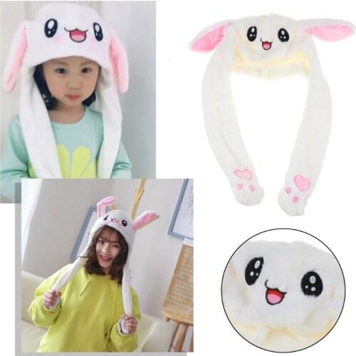 Hot Novelty Magic Rabbit Hat With Moving Ear Plush Toy Gift Kids Toy Party Photo