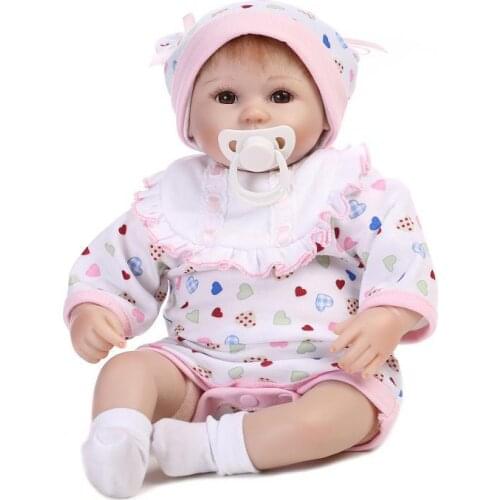 42cm Reborn Baby Boys Girls Dolls Soft Vinyl Silicone Babies Toddler Newborn Toys Princess Children Kids Birthday Gift