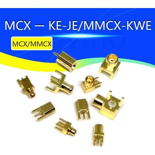 MCX-KE/MMCX-JE female straigh Jack RF Coaxial Connector Adapter for PCB mount / Edge PCB Mount RP-MCX/MMCX