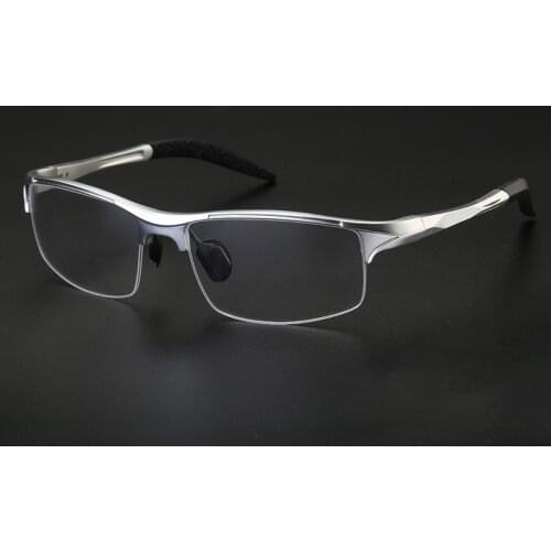 Mens Sports Glasses Frame Aluminum Magnesium Half Rim Eyeglasses Men Optical Myopia Prescription Spectacle Frames Eyewear Gafas