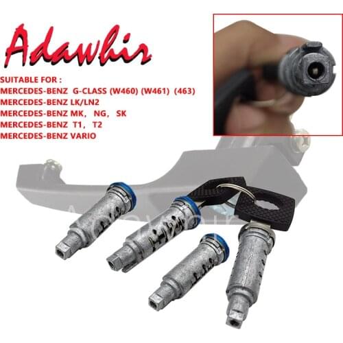 Door Handle Repair Kit Suitable for Mercedes G-CLASS (W460) (W461)(463) T1 VARIO Door Handle 4 Lock Cylinders + 2 Keys
