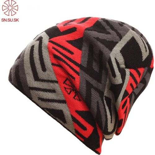 New Snowboard Winter Ski SKULLIES CAPS Hats Beanies ( wool knitted SNSUSK) head warm for men woman gorros de lana