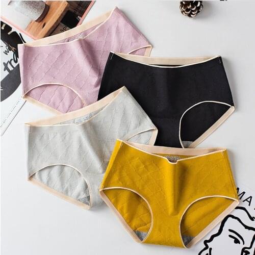 Sexy Underwear Women Seamless Breathable Womens Underwear Cotton Panties Japanese Style Girls Briefs Lingerie Femme Mid Rise