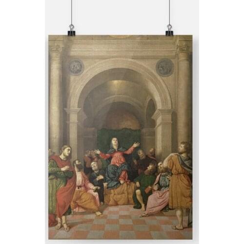 Pentecost Caravaggio Masterpieces Painting Canvas poster wall Art decor Living room Bedroom Study Home Decoration Prints