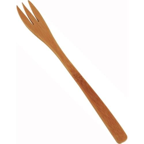 Promotion - Party Wedding Supplies Reusable Eco-Friendly Tableware, 7.5 Inches/190mm Natural Bamboo Fork, 6/Pack