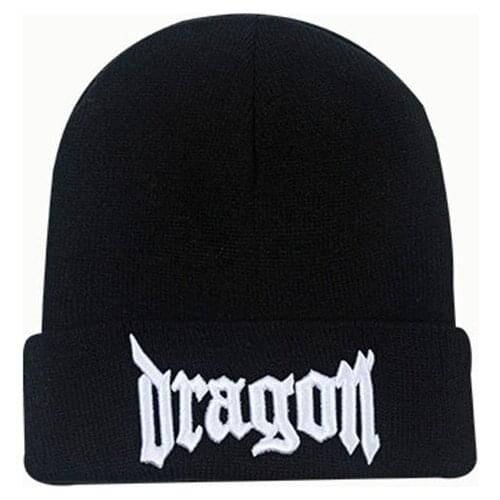 Knitted Hats Embroidery Orange Black White Winter Hats Casual Fashionable Soft Foldable Keep Warm Women Hats Gorras Para Mujer