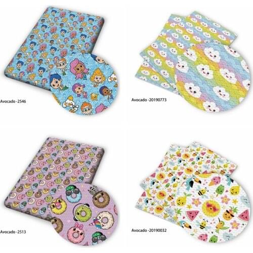 Huangtao Diy 50X150cm Happy Printing Cartoon Character Pattern Double Brush Poly Fabric By Yard 100% Polyester Fabric