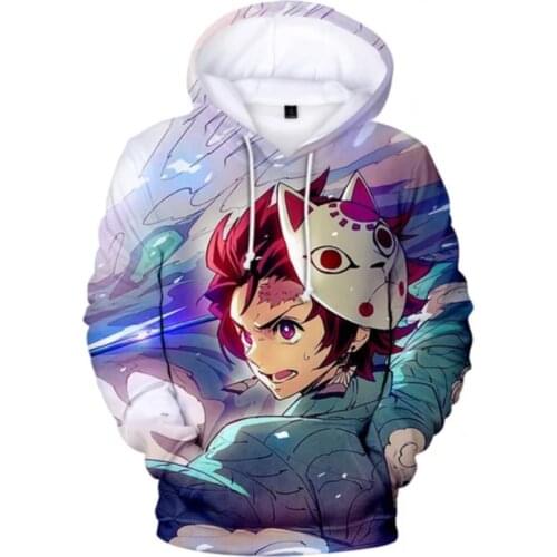 3D Demon Slayer Hoodies New Autumn Sweatshirts Men Women Hooded Fashion Comic Kimetsu No Yaiba Boys Girls Pullovers