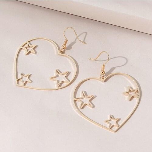 TONGKWOK Bohemia Exaggeration Dangle Earrings For Women Silk Thread Tassel Metal Long Chandelier Earrings #144799