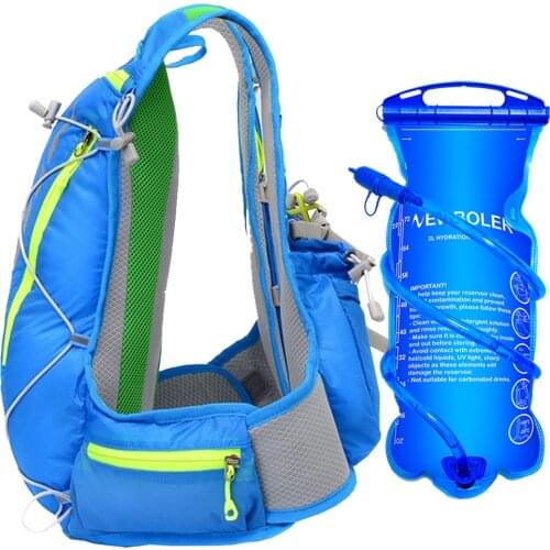 15L UltraLight Outdoor Sport Cycling Run Water Bag Storage Hydration Pocket Backpack Hiking Bike Riding Pack Bladder Knapsack