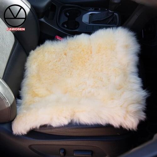 Universal Australian Pure Natural Wool Seat Cover,7 Colors Winter Car Cushion, 1 PCS/ Lot Free Shipping For Russian