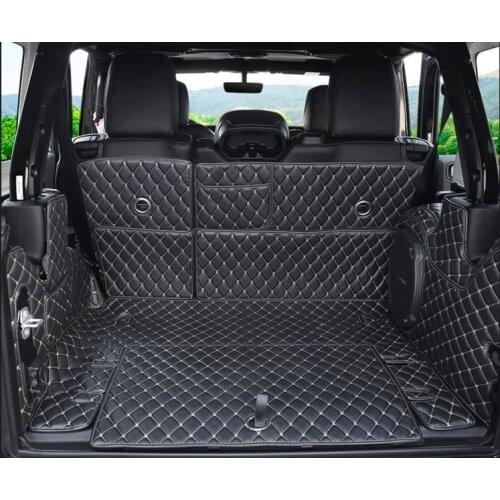 High quality! Special car trunk mats for Jeep Wrangler JL 4 door 2020-2018 waterproof cargo liner boot carpets for Wrangler 2019