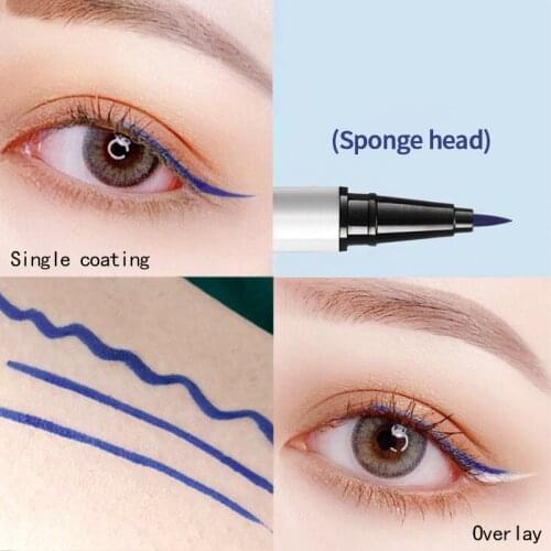 1 PCS Liquid Eyeliner Pen Quick-drying Waterproof Sweatproof Lasting Non-blooming Natural Makeup Cosmetics Maquillage TSLM2