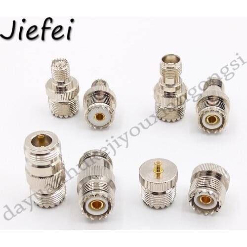 1Pcs UHF PL259 SO239 female To TNC female N female MINI UHF female MCX male Brass Straight Coaxial RF Adapters Connector Socket